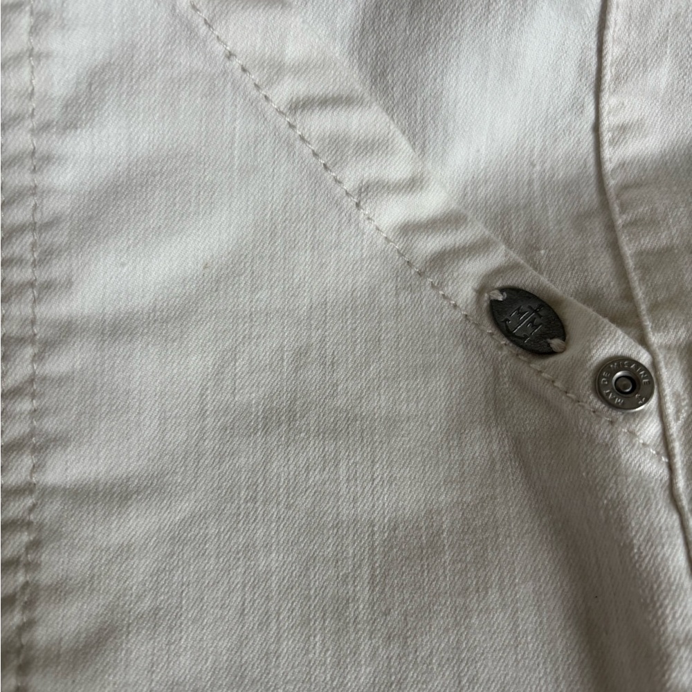 Women's Straight Leg Jeans in Cream - Picture 3 of 15